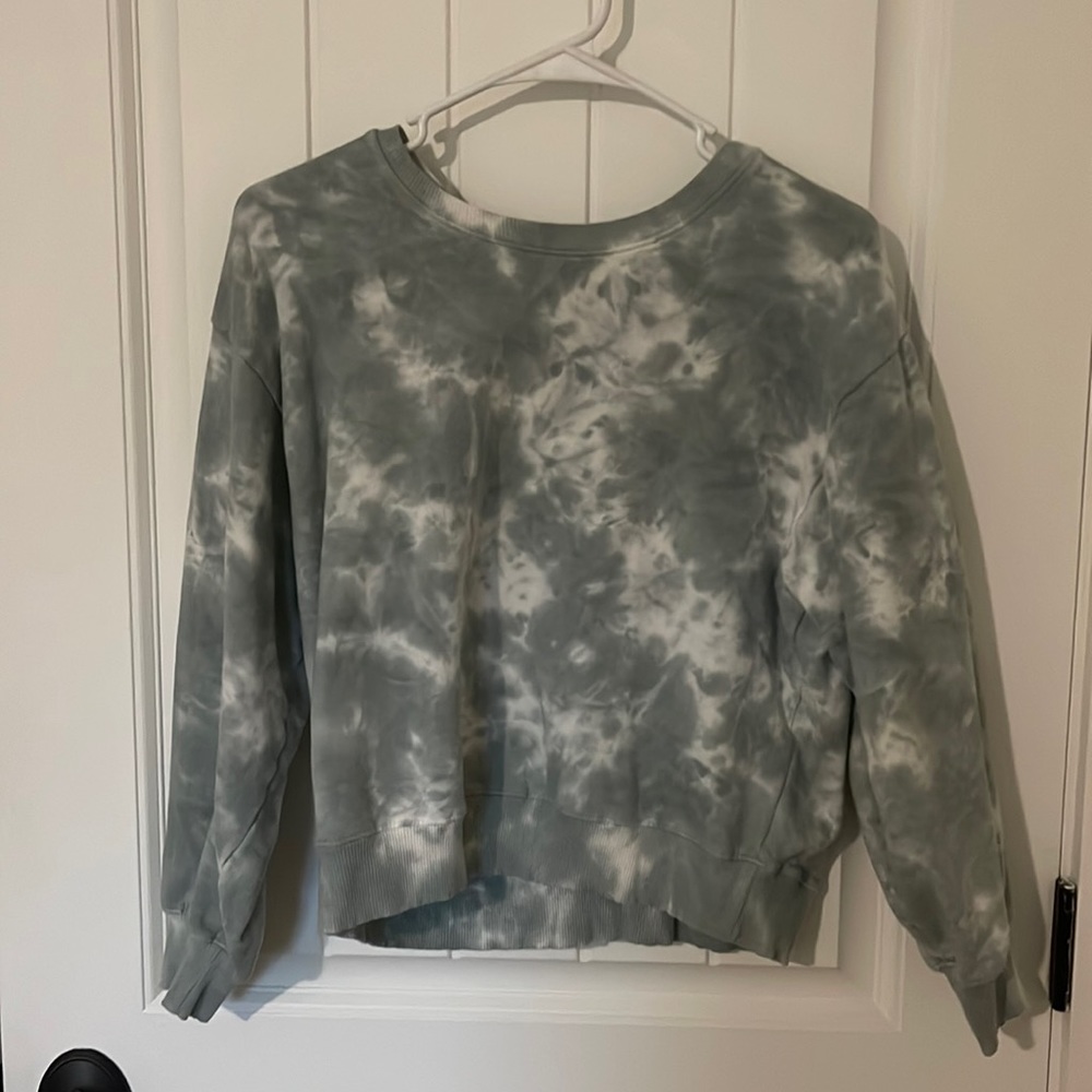 Tie dye crewneck blue